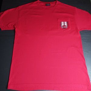 Y2K Harley Davidson Red T-Shirt Pocket Tee Myrtle Beach SC Men's Large